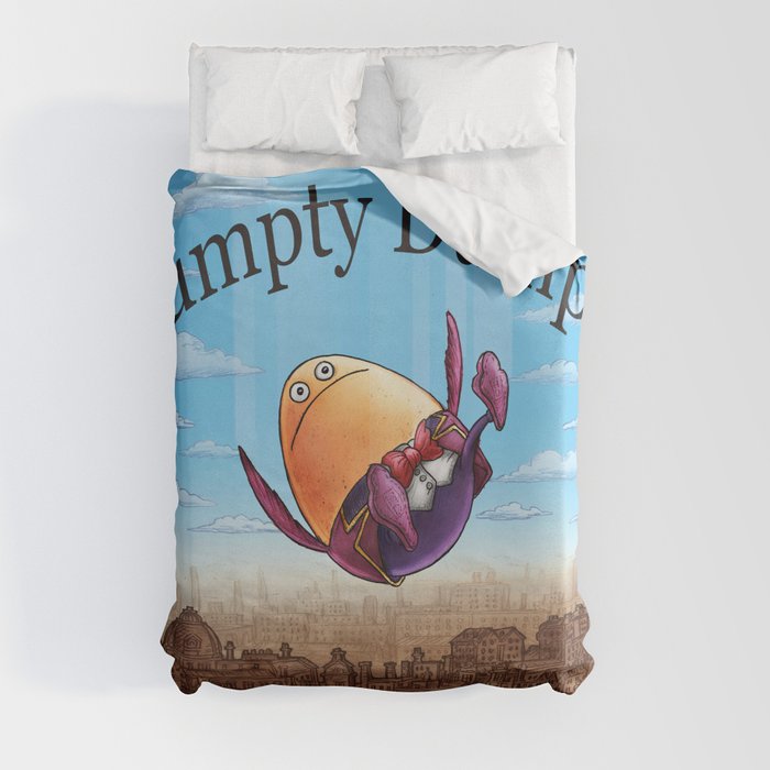 "Humpty Dumpty" (Mother Goose Retold-Book Cover) Duvet Cover