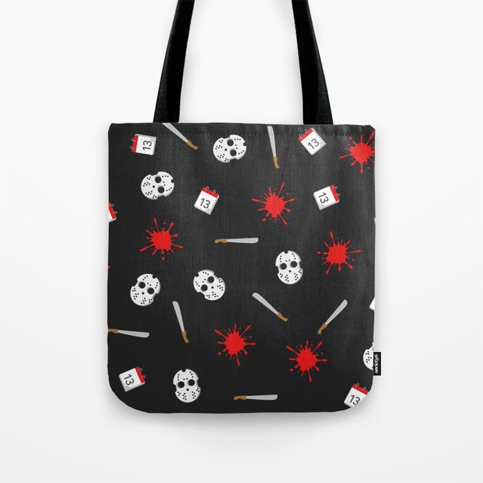 Friday the 13th pattern Tote Bag