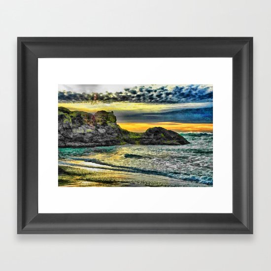 End of a Beautiful Day Framed Art Print