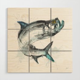 Tarpon Fish Wood Wall Art