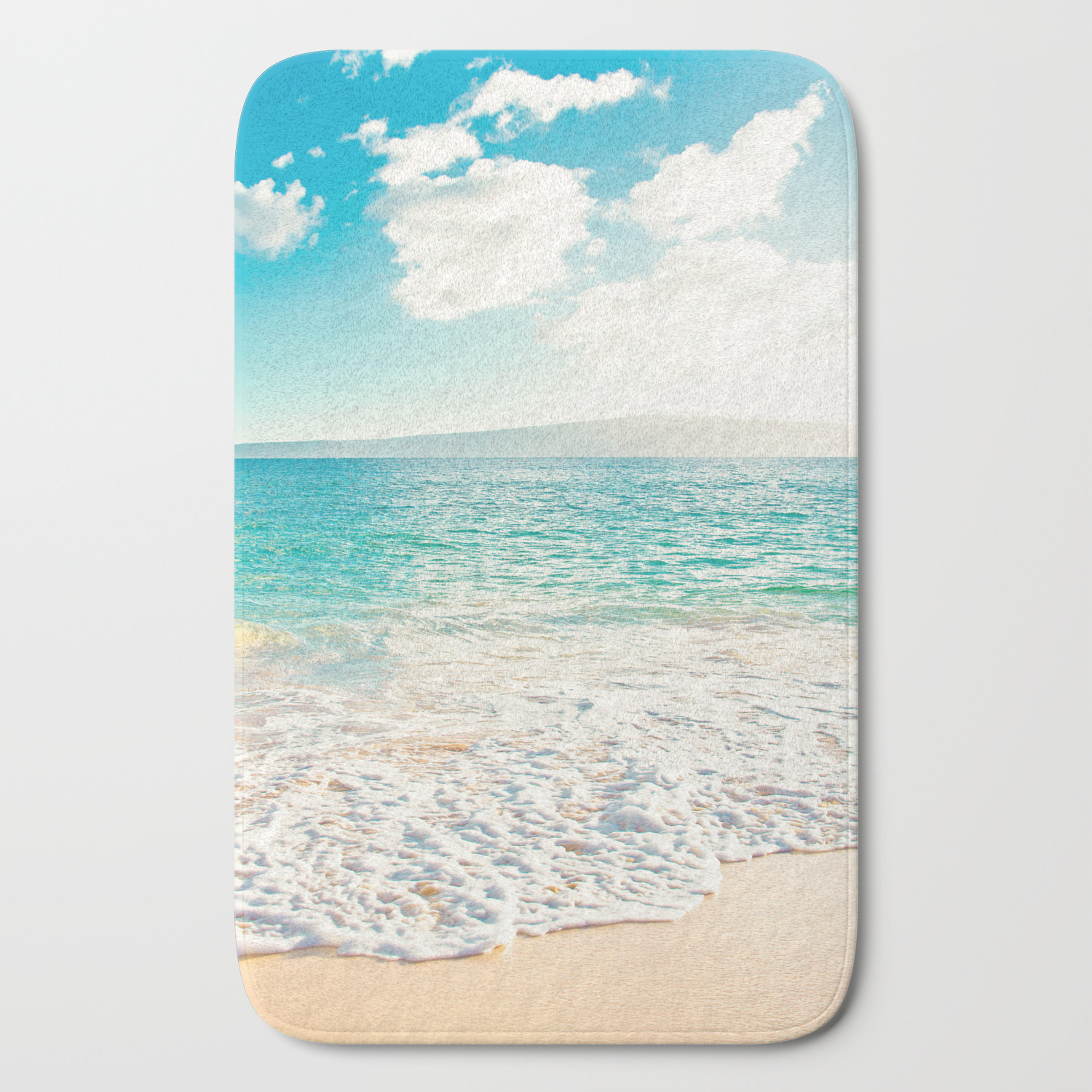 beach bath mat