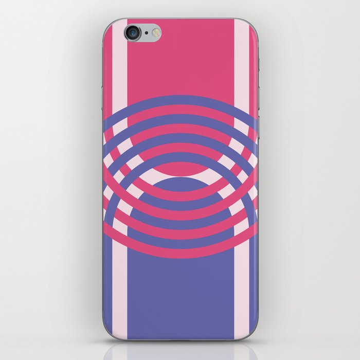 Very Peri and Pink Arches and Arcs iPhone Skin