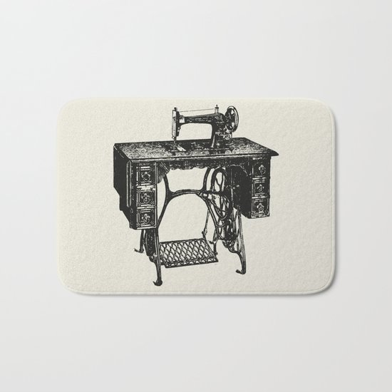 Singer sewing machine Bath Mat