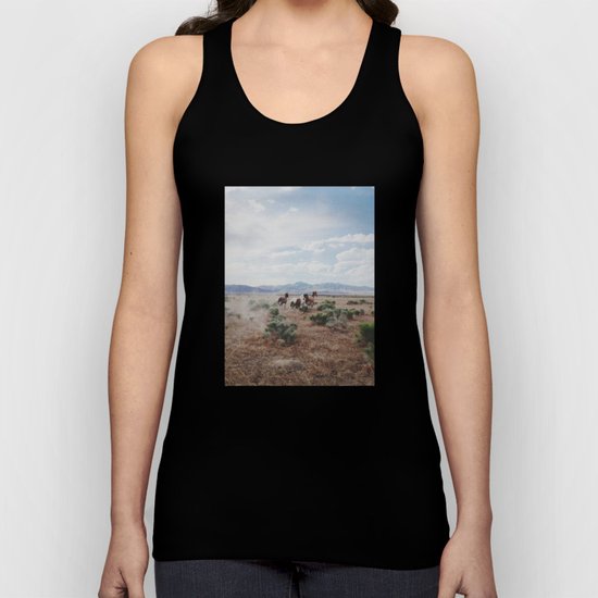 Running Horses Unisex Tank Top