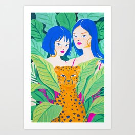 Jungle Friends Art Print