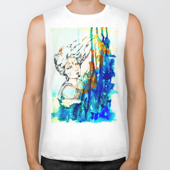 Tribal Beauty 4 Biker Tank