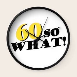 60th Birthday Wall Clocks For Any Decor Style Society6