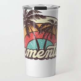 Formentera beach city Travel Mug