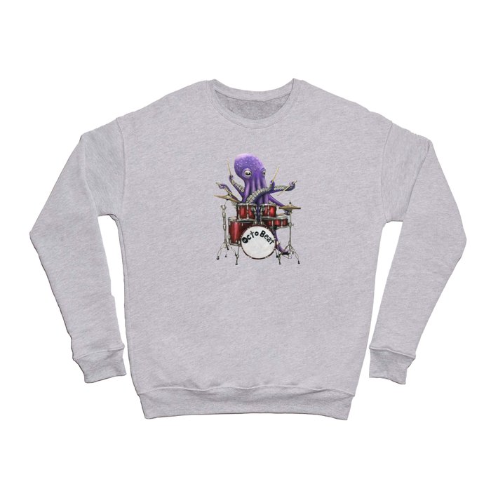 "Octo Beat" - Octopus Drummer Crewneck Sweatshirt