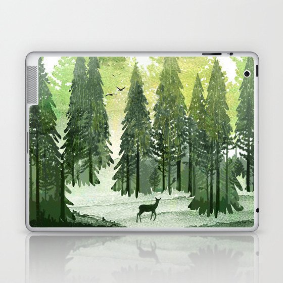 Green Forest Laptop & iPad Skin