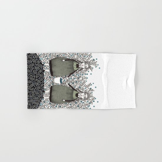 Blueberry Pickers Hand & Bath Towel