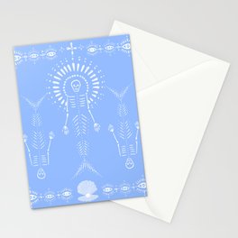 Mermaid Skeleton Tile Stationery Card