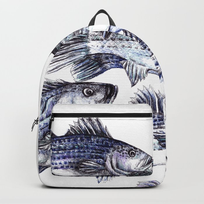 Old School Striped Bass Backpack