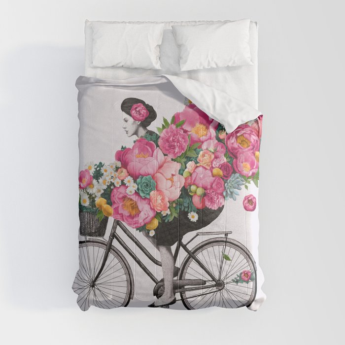floral bicycle Comforter