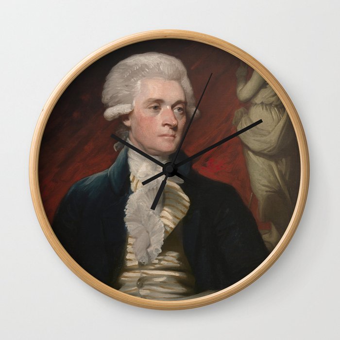 Thomas Jefferson Painting Wall Clock