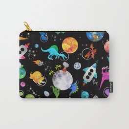 Dinosaur Astronauts In Outer Space Carry-All Pouch