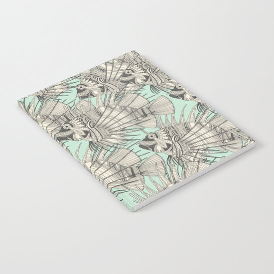 fish mirage mint Notebook