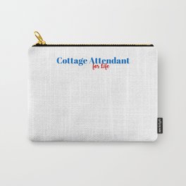 Skilled Cottage Attendant! Carry-All Pouch | Hospitality, Attendant, Households, Vacuuming, Cleaner, Graphicdesign, Profession, Tourism, Cleaning, Job 