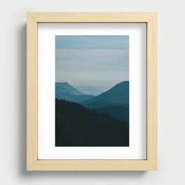 Hills in Oregon Recessed Framed Print