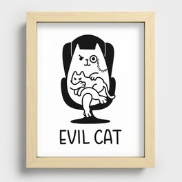 Evil Cat Recessed Framed Print