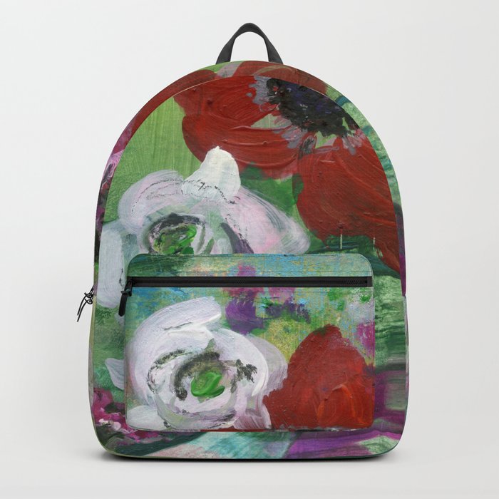 acrylic flowers in flow N.o 1 Backpack