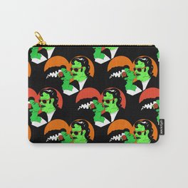 Frankie in Love in Black and Orange Carry-All Pouch