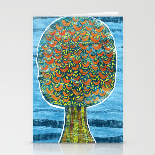 Tree and Birds Stationery Cards