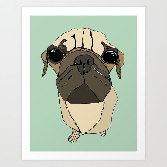 Puglet Art Print