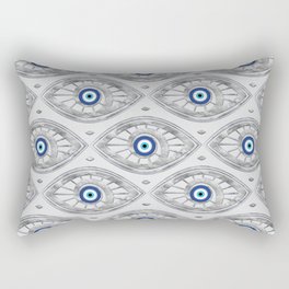 Greek Mati Mataki - Matiasma Evil Eye Pattern #3 Rectangular Pillow