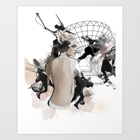 FALLING APART Art Print