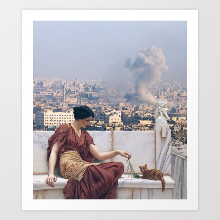 The Cat Woman of Aleppo Art Print