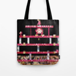 Retro Gaming Painting Pixel Art Tote Bag