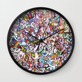 "Silliness" by RenPenCreations Wall Clock