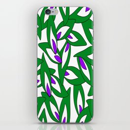 Abstract pattern - green and purple. iPhone Skin