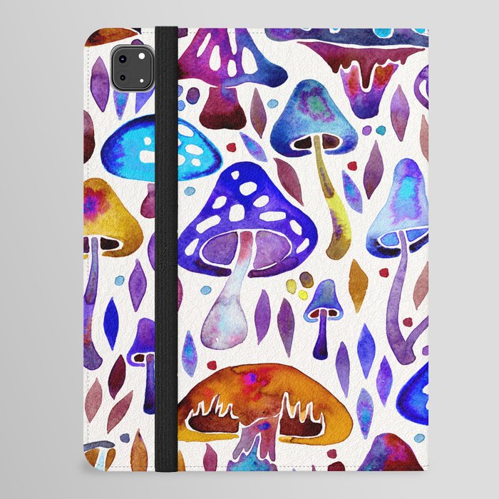 Mushroom Magic – Indigo iPad Folio Case