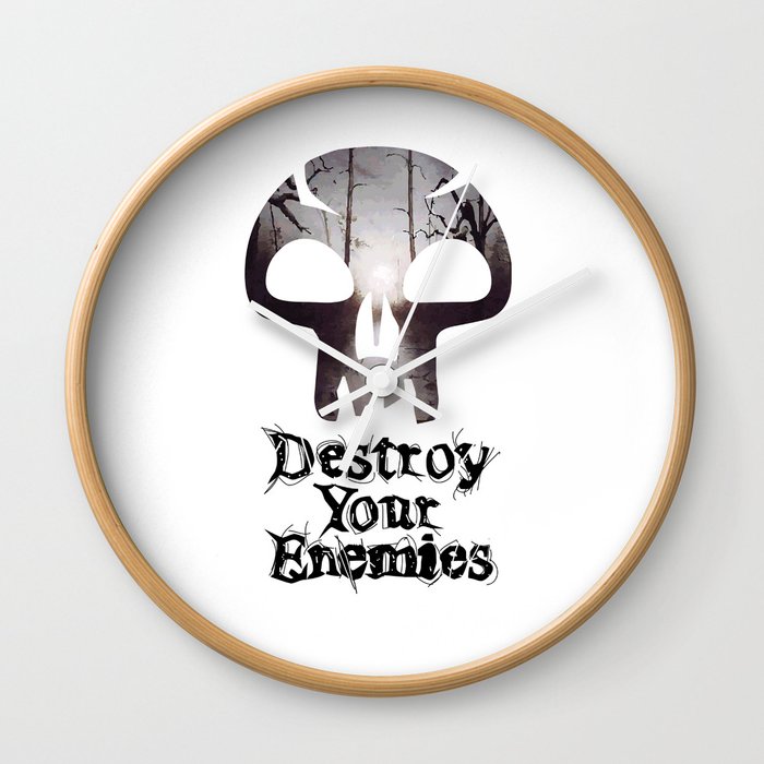 Destroy your Enemis Wall Clock