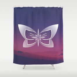 Stellar Keeper Bow Shower Curtain