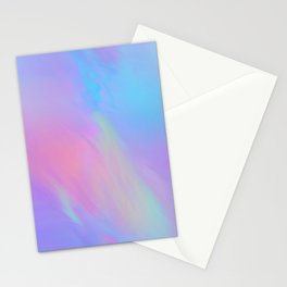 Neon Flow Nebula #3 Stationery Card