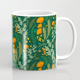 Natural pattern with herbs and flowers of the fields.  Coffee Mug