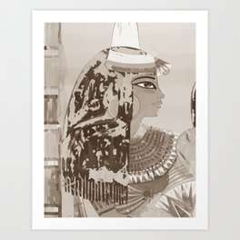Sepia Egypt Art Print