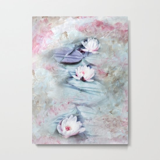 SUMMER LILY POND Metal Print