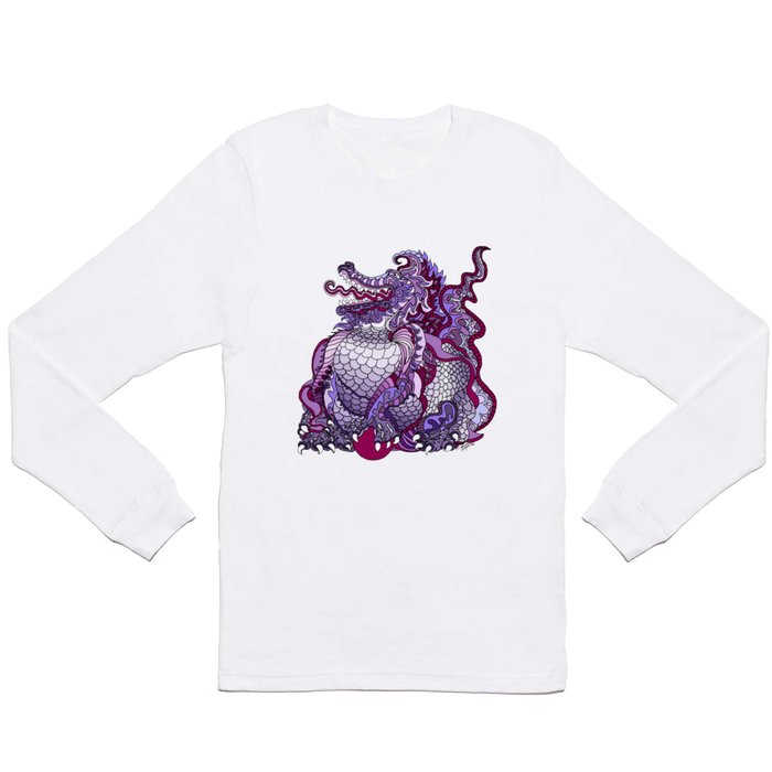 Dragon Royal Purple Long Sleeve T Shirt