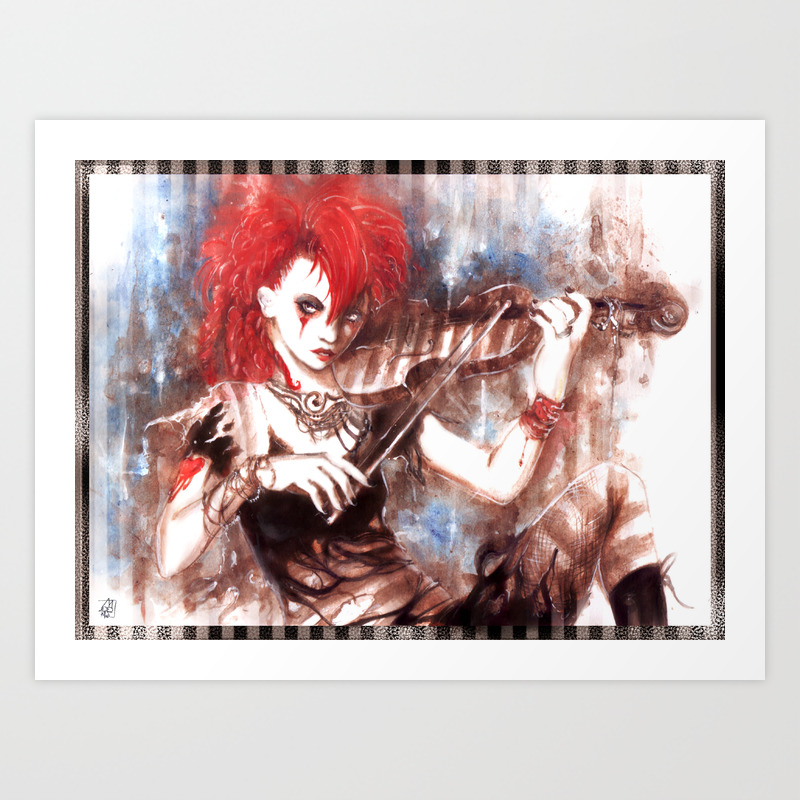 Emilie Autumn Opheliac Art Print By Akimao Society6