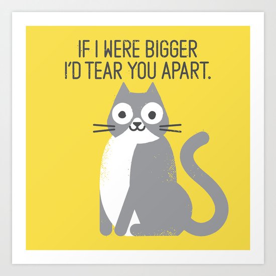 Purrfectly Honest Art Print
