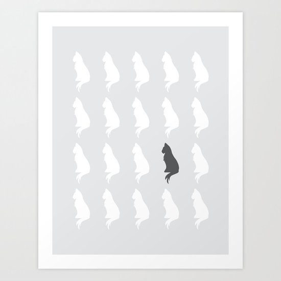 Missing Cat Art Print