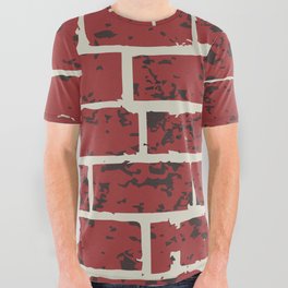 Bricks pattern All Over Graphic Tee