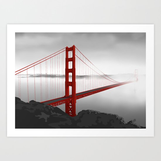Golden Gate Bridge Art Print