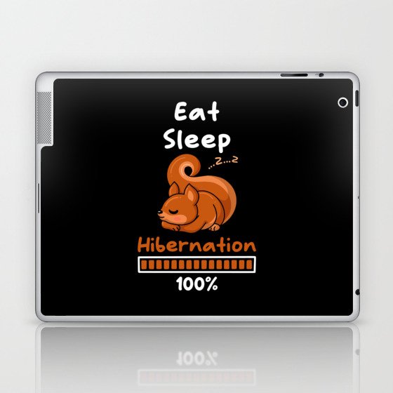 Eat Sleep Hibernation 100 Laptop & iPad Skin