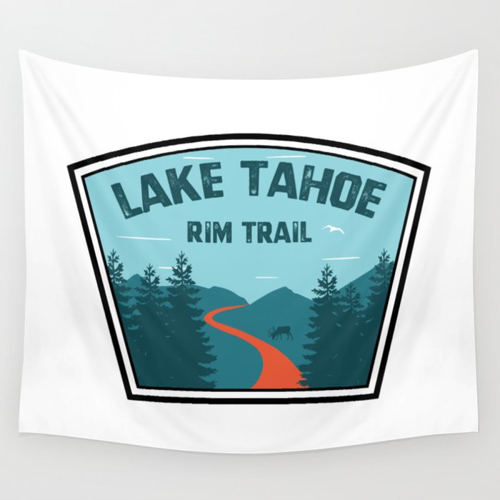 Lake Tahoe Rim Trail Wall Tapestry