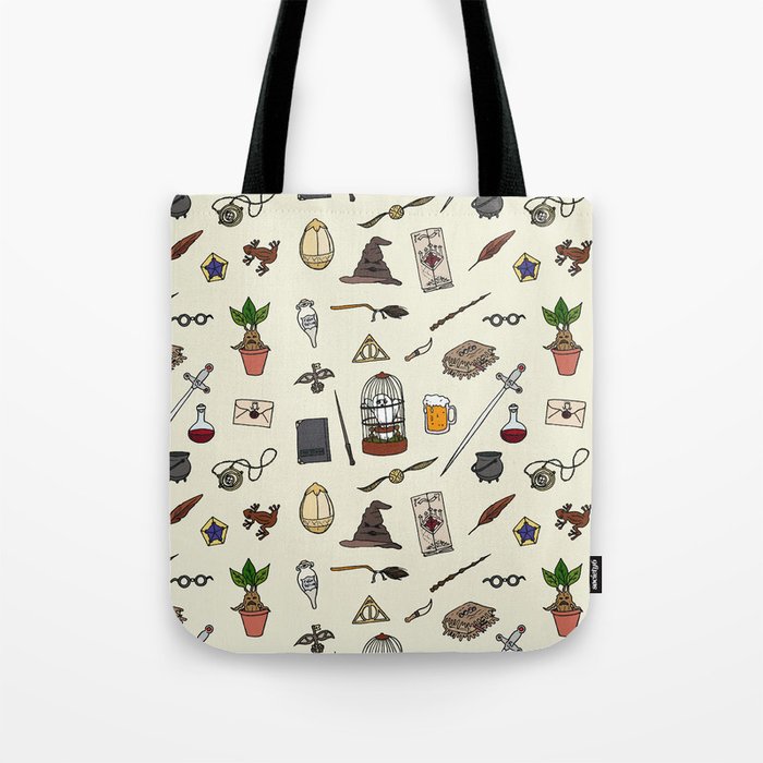 Harry Pattern Tote Bag By Laurafrere